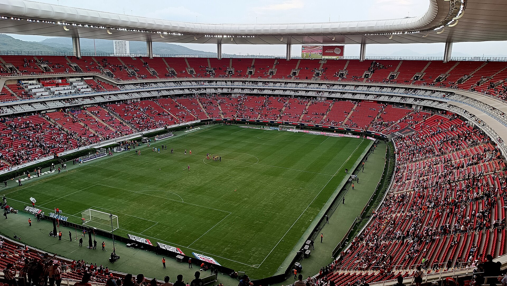 Vista interior del Estadio Akron, casa de las Chivas de Guadalajara