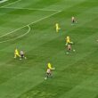 Jugadores de Chivas y América durante un partido de la Concacaf Champions Cup 2025