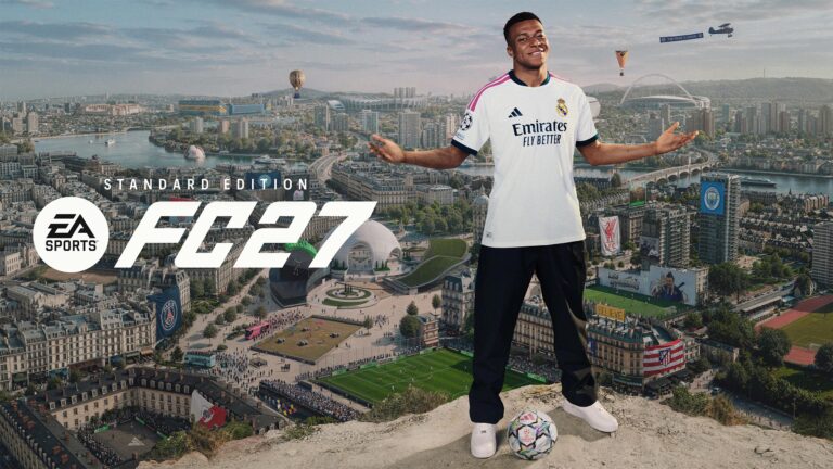 Portada de EA Sports FC 27 con Kylian Mbappé